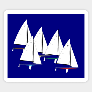 Y-Flyer Sailboats Racing Sticker